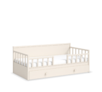 Daybed uden tag, seng i cremefarve (med underseng) (100x200 cm) - Image 4