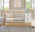 Baby Natura Voksende Babyseng (Gyngende og kan bruges som bord) (70x115-70x160 cm) - Image 4