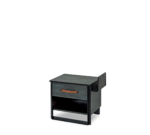 Mørk metal natbord - Image 2