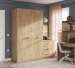 Mocha 3-dørs Line-skab