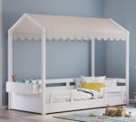 Montes Hvid seng med flad top (90x200 cm) - Image 3
