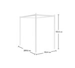 Rustik hvid sengegardinholder - Image 3