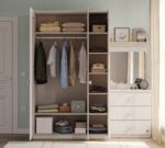 Varia Krem 3-dørs Line-skab - Image 2