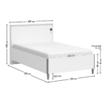 Hvid seng med base - Image 5