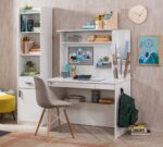 Hvid skrivebord (med enhed)
