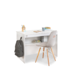 Hvid skrivebord (med enhed) - Image 3